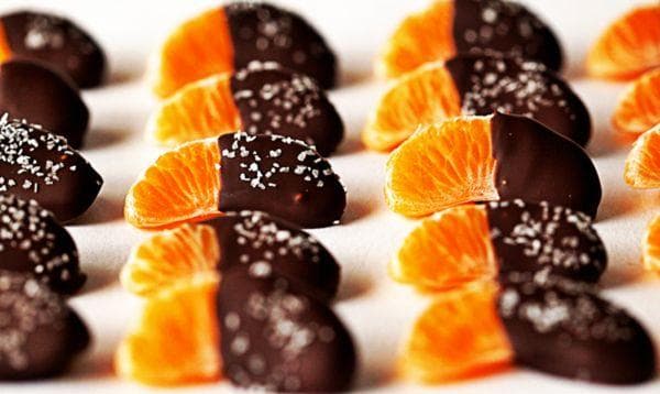 Mandarine in Schokolade