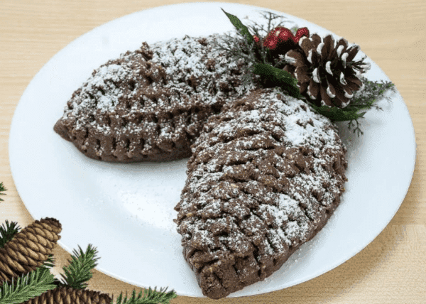 Schokoladen-Tannenzapfen aus Keksen