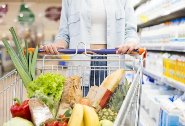 Gang zum Supermarkt