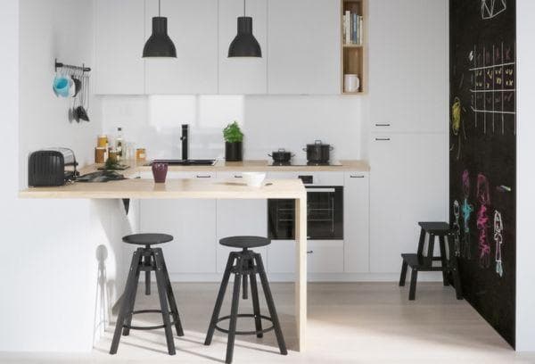IKEA-Küche im skandinavischen Stil