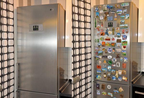 Kühlschrank mit und ohne Magnete