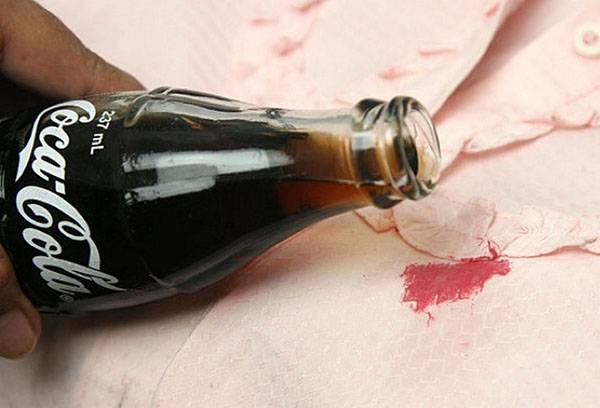 Entfernen von Cola-Flecken