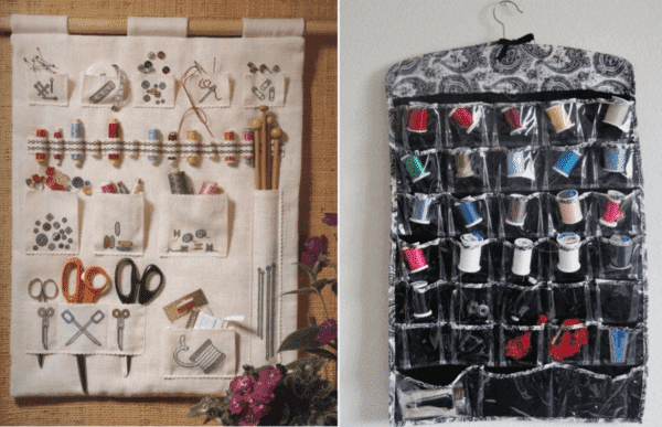 Hängende Organizer mit Taschen