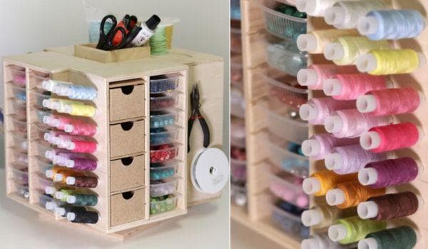 Funktionale Organizer für Garne