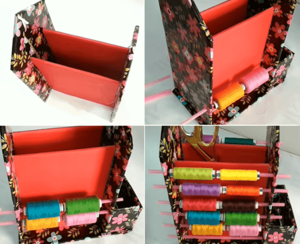 Funktionaler Organizer aus Pappe