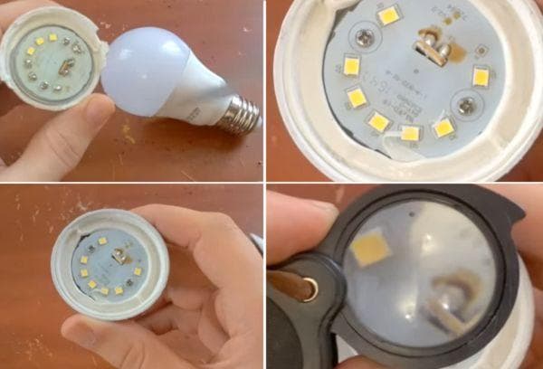Umbau der Lampe