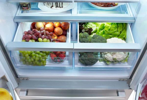 Lebensmittel im Kühlschrank