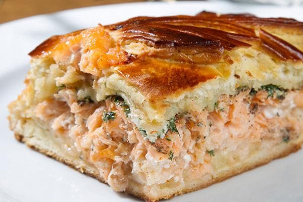 Fischpastete mit Lachs und Kräutern