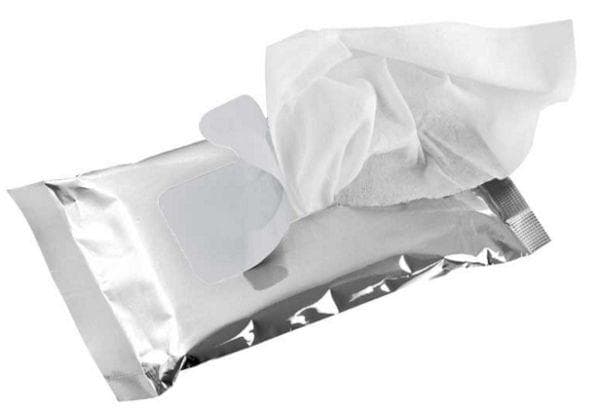 Verpackung der Tücher
